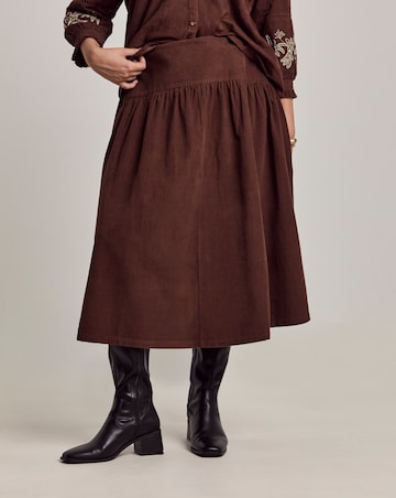Julipa Cord Midi Skirt