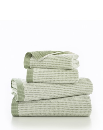 The Lyndon Company Willow Weave Striped 100% Cotton Towel
