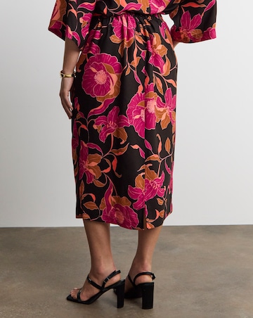 Joanna Hope Printed Crepe Skirt