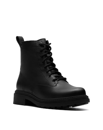 Clarks Leather Orinoco3 Lace Up Ankle Boot - Wide Fit (E)