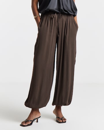 Chocolate Crinkle Balloon Trouser