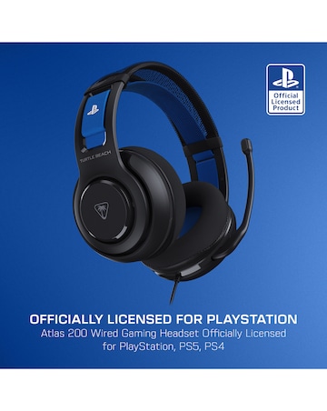 Turtle Beach Atlas 200 Wired Headset for PS5 & PS4 - Black