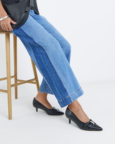Helen Hardware Detail Court Shoes - Extra Wide Fit (EEE)