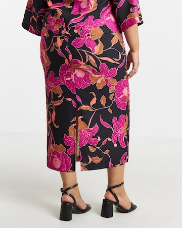 Joanna Hope Printed Crepe Skirt