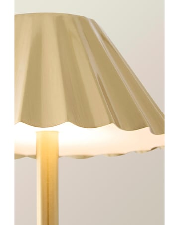 ValueLights Avery Gold Rechargeable LED Portable Table Lamp