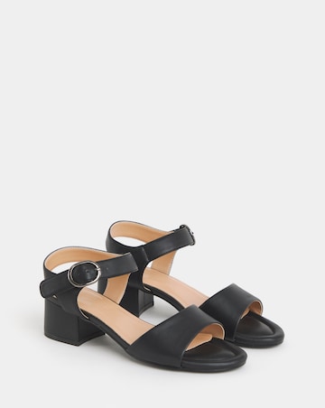 Robin Two Part Block Heel Sandals - Extra Wide Fit (EEE)