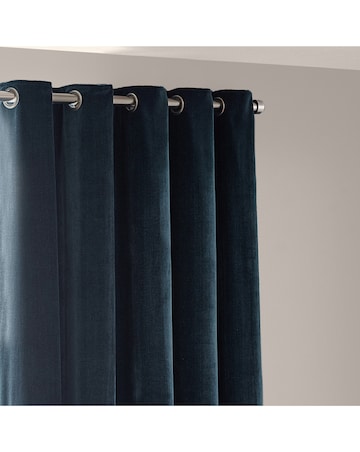 Yard Heavy Chenille Lined Eyelet Curtains