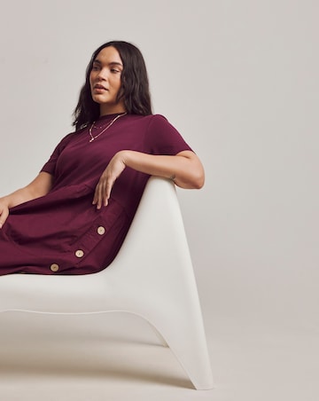 Julipa Button Detail Midi Dress