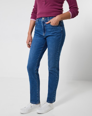 Joe Browns High Waisted Mom Jeans With Light Wash