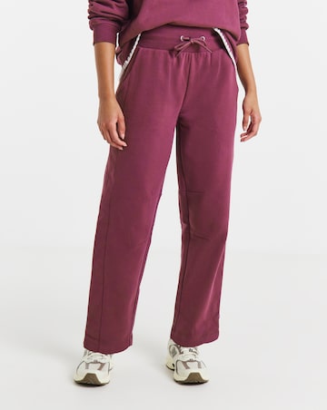 Simply Be Mulberry Whipstitch Barrel Leg Jogger