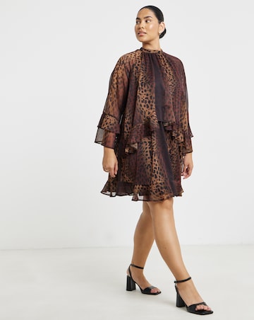 Simply Be Leopard Skater Dress