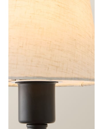 ValueLights Kincaid Black Rechargeable Easy Fit Wall Light with Shade