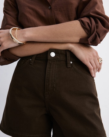 Mango Straight-Fit Denim Shorts
