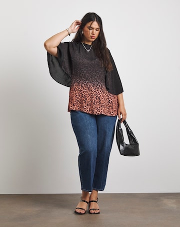 Joanna Hope Leopard Print Blouse