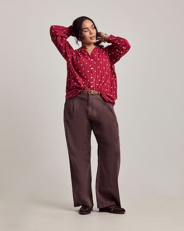 Julipa Button Down Check Blouse