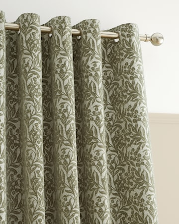 Bianca Chenille Leaves Curtains