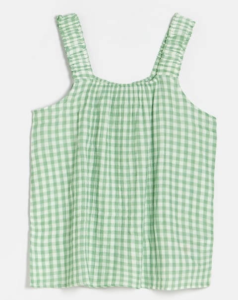 Gingham Soft Cotton Cami Pyjama Set