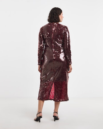 Vila Laney Sequin Midi Dress