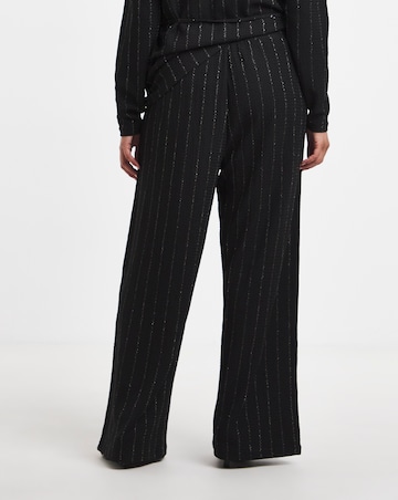 Simply Be Black Stripe Lurex Bottom