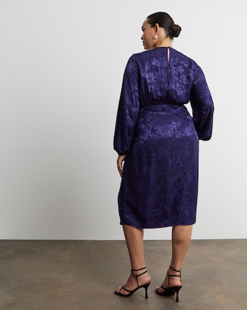 Joanna Hope Jacquard Tie Waist Dress