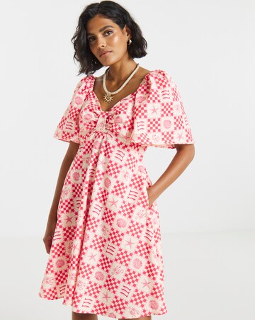 Twisted Wunder Cotton Mini Dress