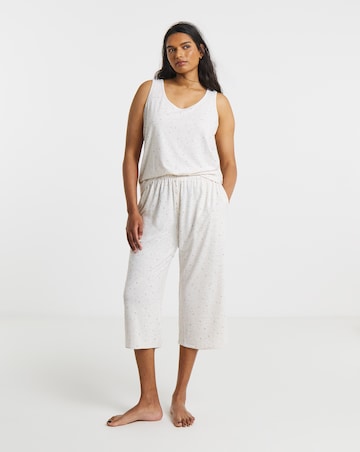 Pretty Lounge Moon & Star Print Culotte Set