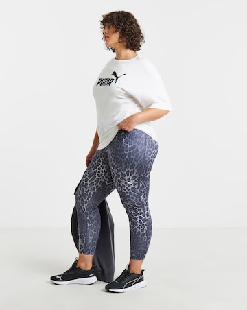 PUMA Womens Essential Spotted Haze Tight High Waist 7/8 Leggings