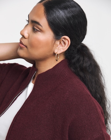 Sponge Zip Through Funnel Neck