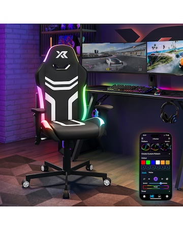 X Rocker Agility Compact PC Gaming Chair for Juniors with Neo Motion SYNC - RGB