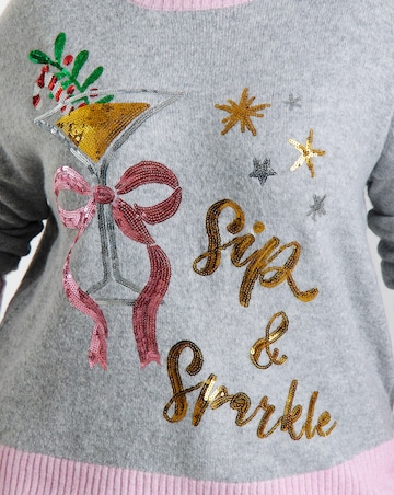 Sip & Sparkle Christmas Jumper