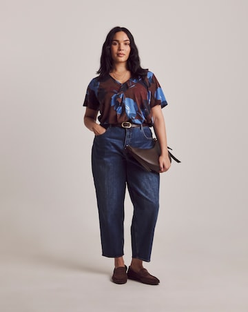 Julipa Printed Frill Jersey T-Shirt