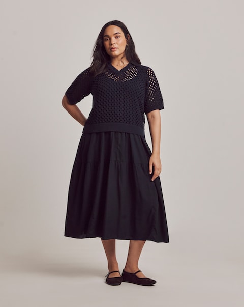 Julipa 2 In 1 Knit Midi Dress