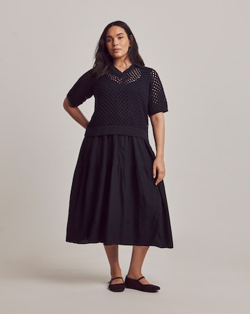 Julipa 2 In 1 Knit Midi Dress