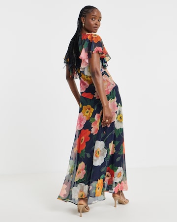 Hope & Ivy Jean Cowl Neck Maxi Dress