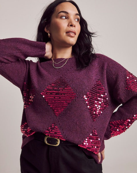 Julipa Sequin Knitted Jumper