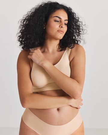 Pretty Secrets (3 Pack) Seamless Comfort Tops (Fits Up To D) Navy/Blush/White