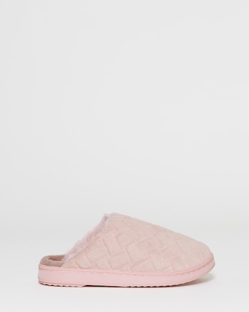 Marley Quilted Mule Slippers - Extra Wide Fit (EEE)
