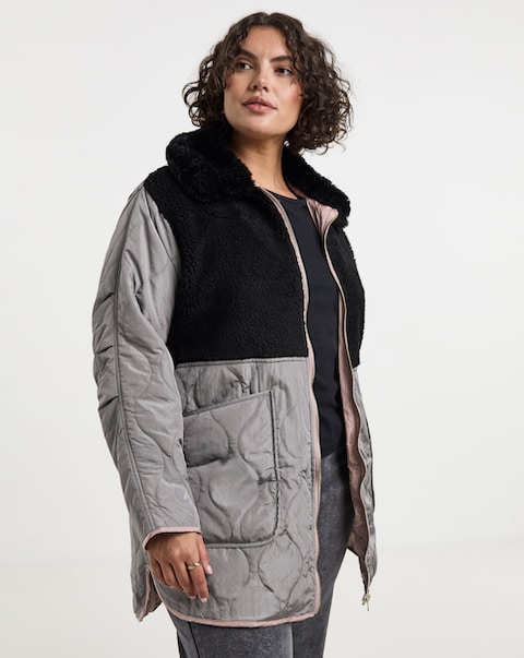 Grey Reversible 2 in 1 Hybrid Coat
