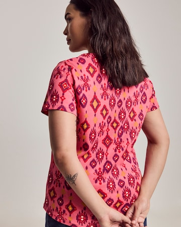 Julipa Cotton Ribbed Henley Top