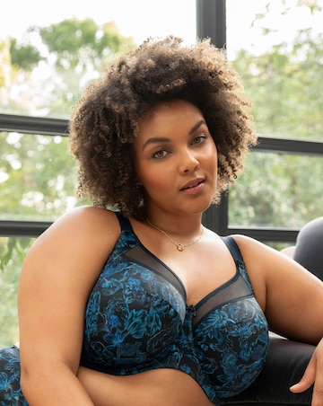 Goddess Kayla Full Cup Bra Blue Multi