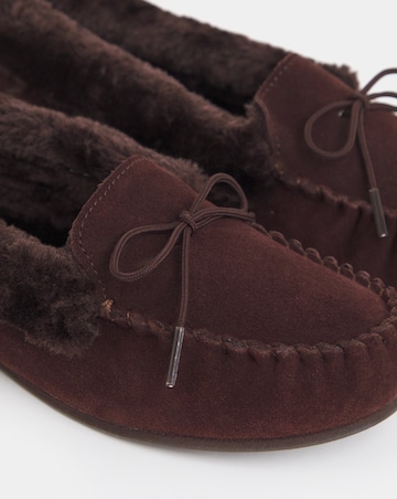 Fiora Classic Moccasin Slippers - Extra Wide Fit (EEE)