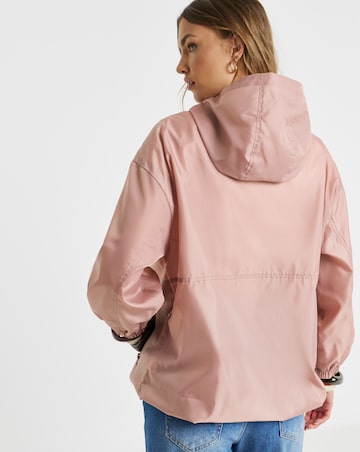Dusty Rose Zip Through Mac