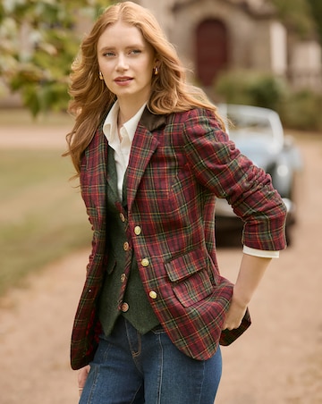 Joe Browns Ruby Heritage Check Jacket
