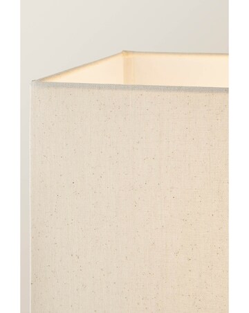 ValueLights Gloria Gold Double Stem Floor Lamp with Rectangular Shade