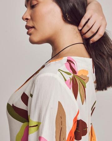 Julipa Printed Crinkle Blouse