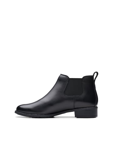 Clarks Leather Havisham Chelsea Ankle Boot - Wide Fit (E)