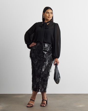 Joanna Hope Tassle Midi Skirt