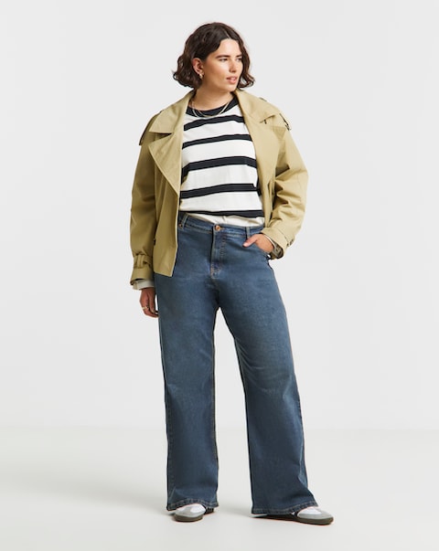 Vintage Blue 24/7 Stretch Wide Leg Jeans