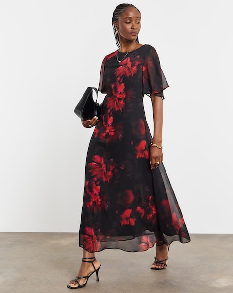 Joanna Hope Crinkle Column Dress