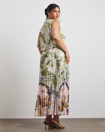 Joanna Hope Printed Pleated Dress